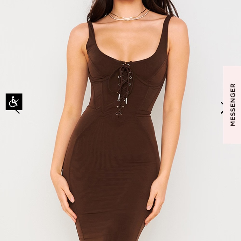 Women’s brown bodycon dress